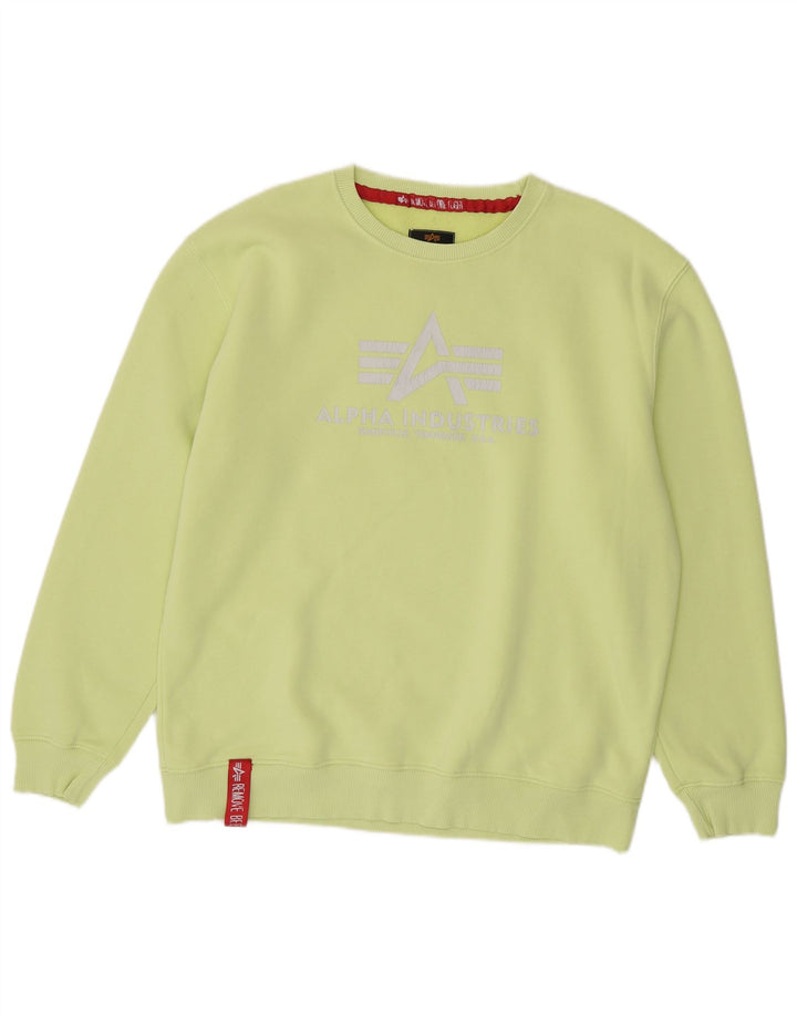 Alpha Industries Sweat-shirt graphique pour homme XL Vert