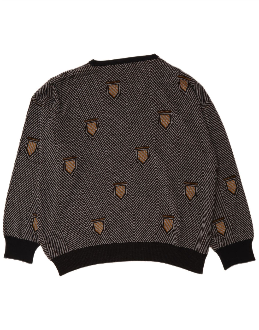 Bentley Pull col V pour homme 3XL Gris Chevron