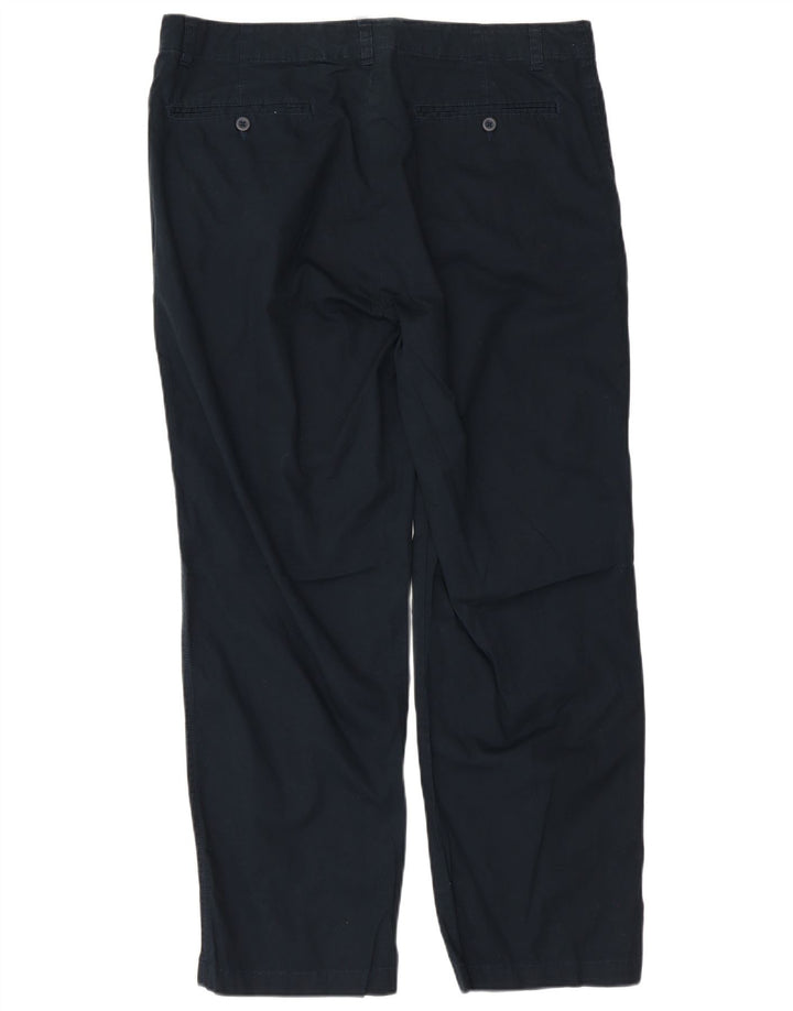 CALVIN KLEIN Pantalon Chino Droit Homme W36 L30 Bleu Marine Coton