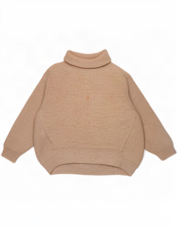 Marks & Spencer Pull surdimensionné à col roulé pour femme UK 16 Large Beige
