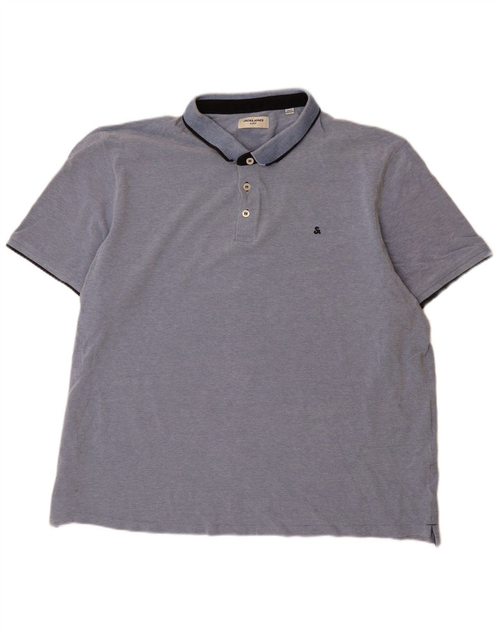 Jack & Jones Polo Homme 3XL Bleu Coton