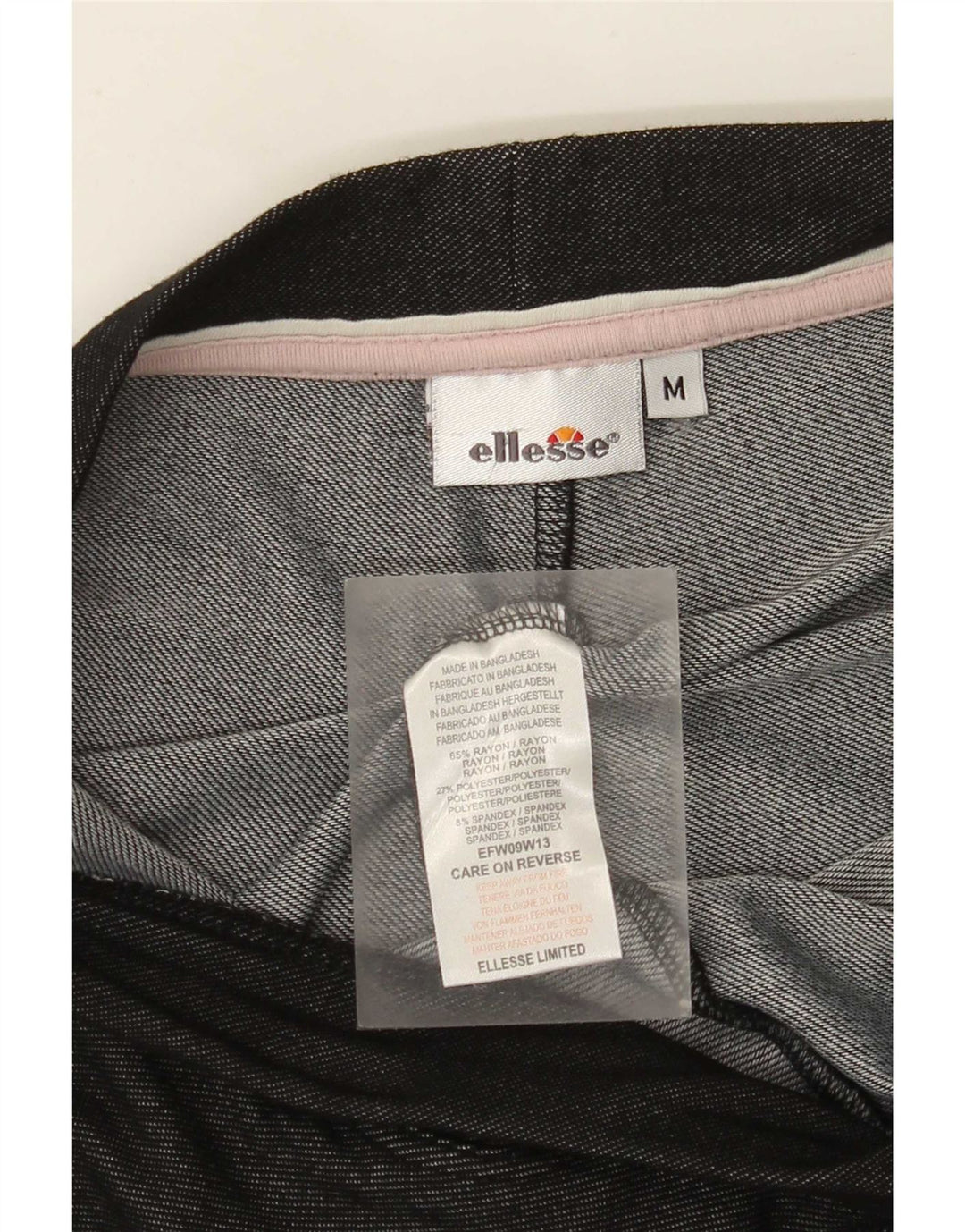 Ellesse Leggings pour femme UK 42 Rayonne noire moyenne