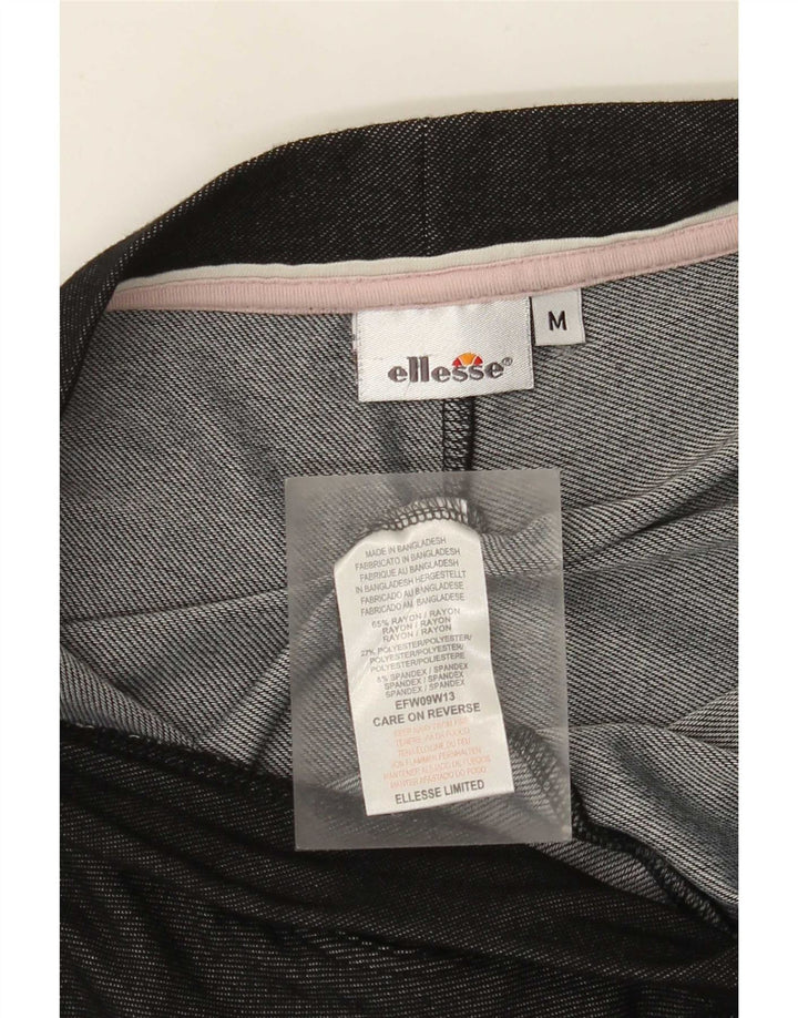 Ellesse Leggings pour femme UK 42 Rayonne noire moyenne