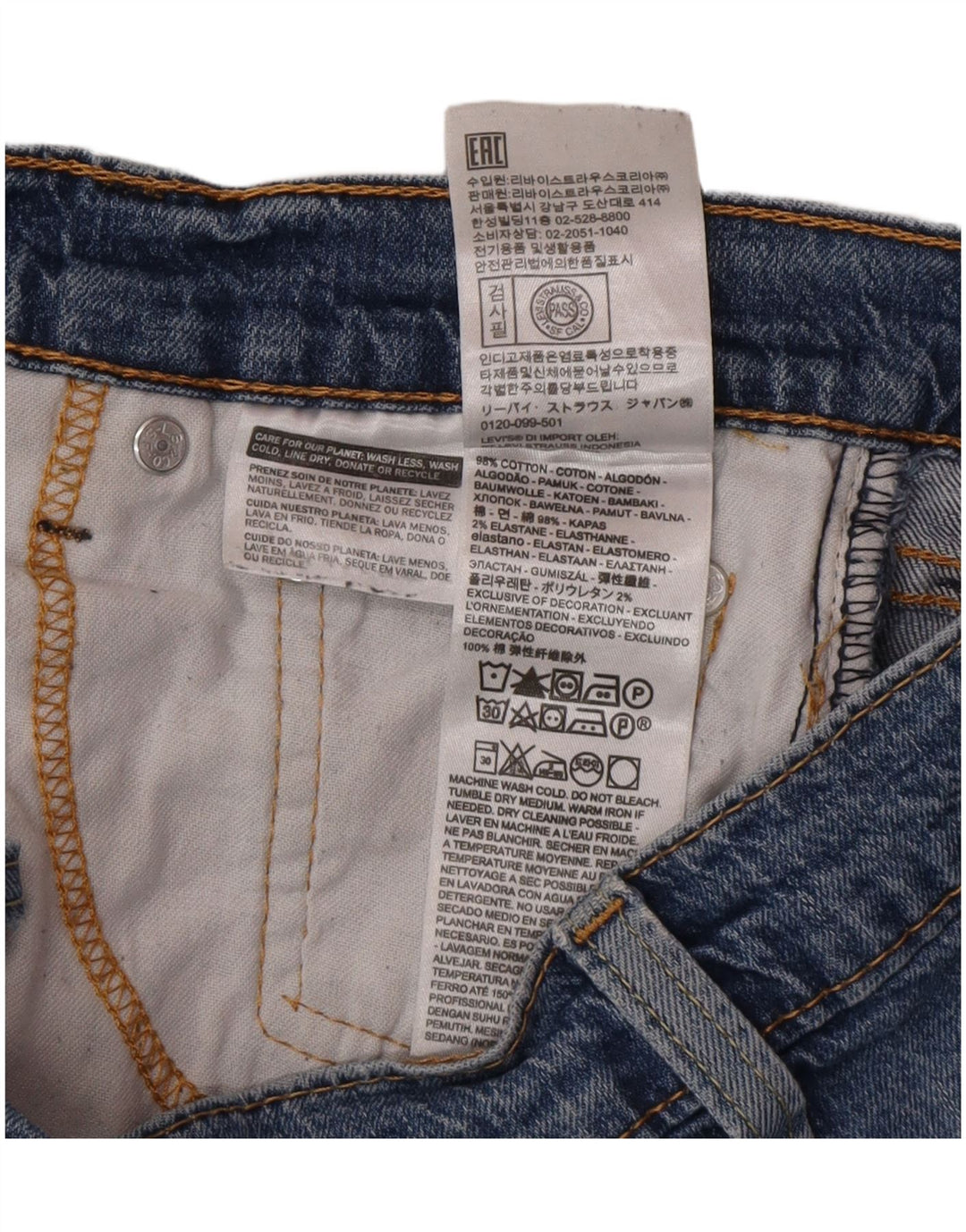 Levi's Jean 541 Tapered Homme Bleu Coton W30 L32