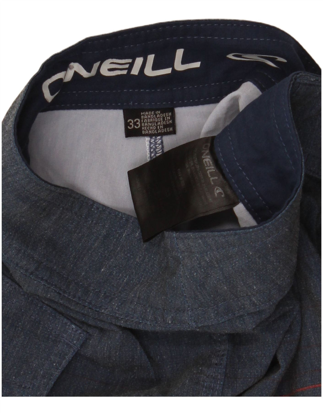 O'NEILL Short de Bain Homme Medium Bleu Marine Rayé Polyester