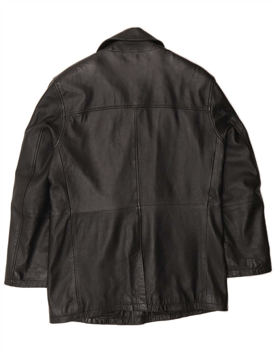 REMUS Mens Leather Coat UK 40 Large Black Leather Vintage Remus and Second-Hand Remus from Messina Hembry 