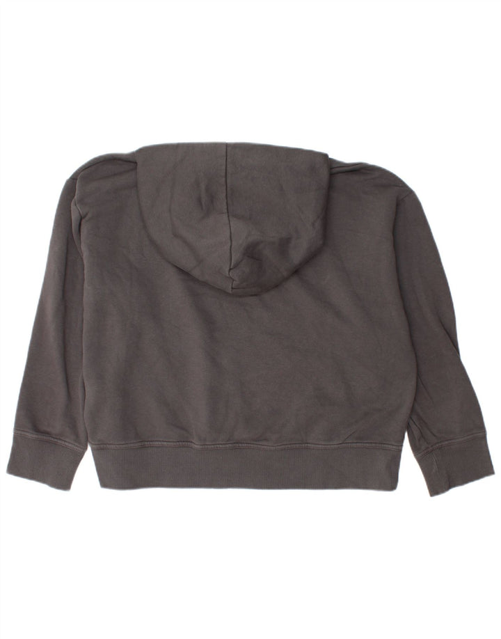 Zara Pull à capuche surdimensionné pour femme UK 44 en coton gris moyen