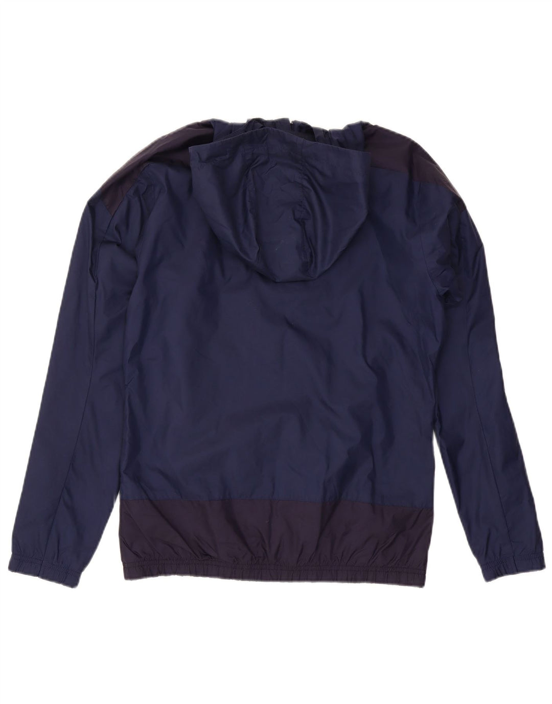 Puma Veste de pluie à capuche pour homme UK 36 Small Bleu marine Colorblock Nylon