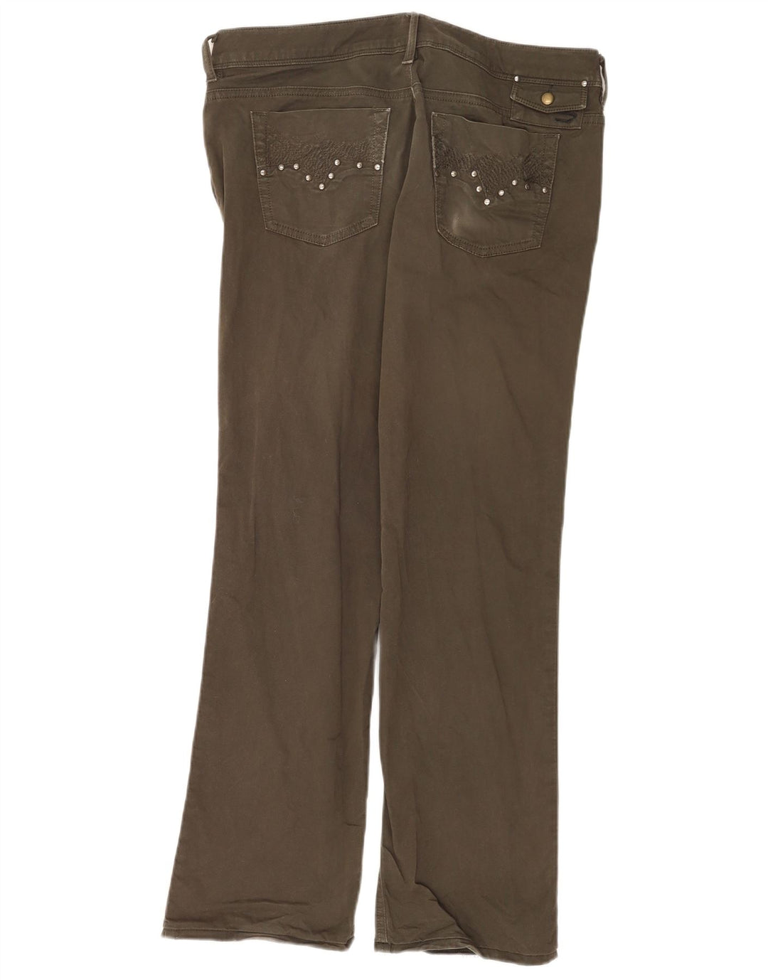 Jean Bootcut Femme Diesel W33 L30 Kaki Coton