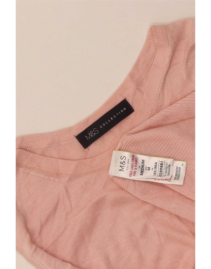 Marks & Spencer Débardeur Femme UK 12 Viscose Rose Moyen
