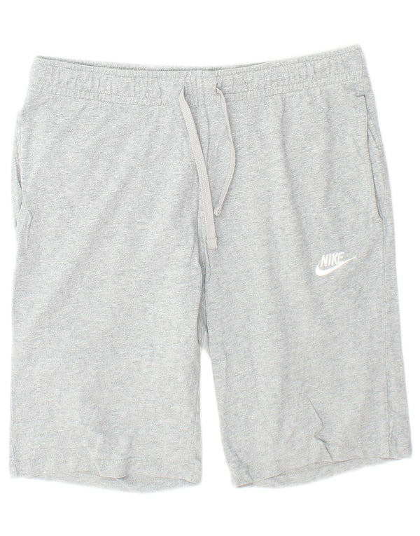 Nike Short de sport en coton gris moyen pour homme
