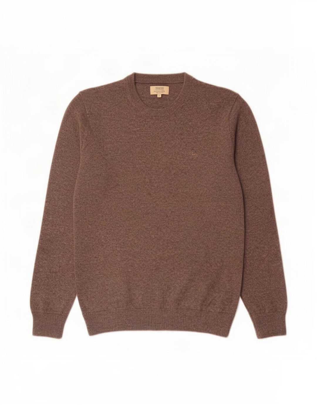 Magee Pull col rond homme en cachemire moucheté marron moyen