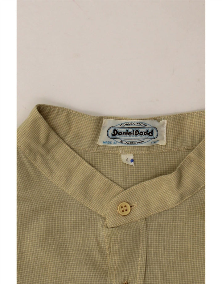 VINTAGE Mens Short Sleeve Shirt Medium Green Check Vintage Vintage and Second-Hand Vintage from Messina Hembry 