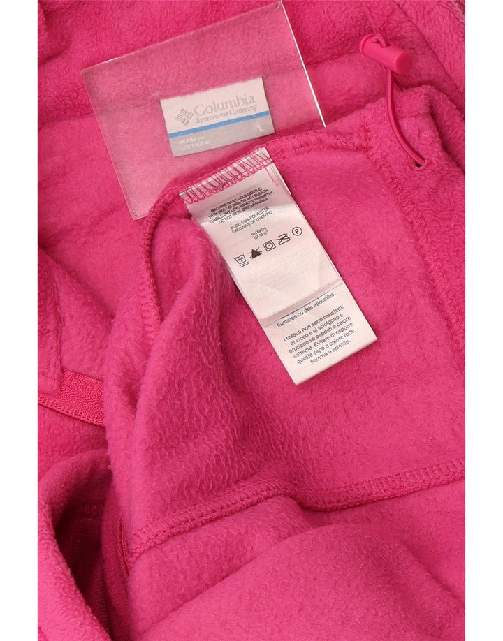 COLUMBIA Veste Polaire Femme UK 16 Large Rose Polyester