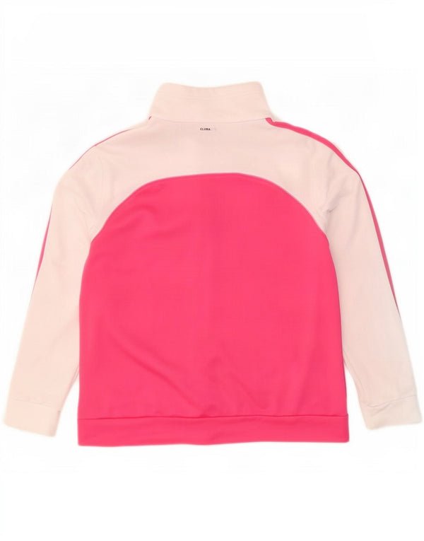 Adidas Climalite Survêtement Top Veste UK 20/22 XL Rose Colorblock