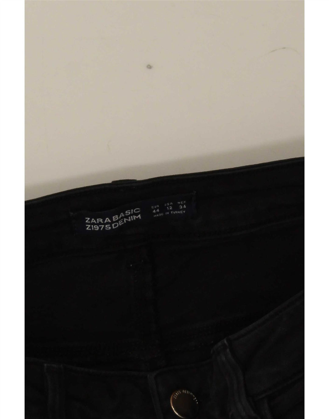 Zara Jean slim pour homme EU 44 Large W34 L28 Noir