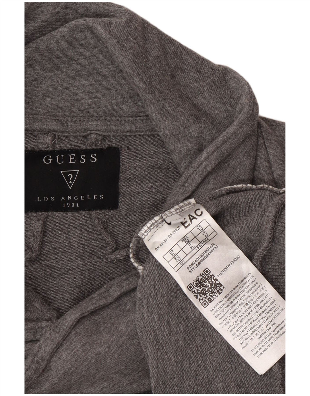 Guess Sweat Femme Pull IT 42 Gris Moyen Colorblock Coton
