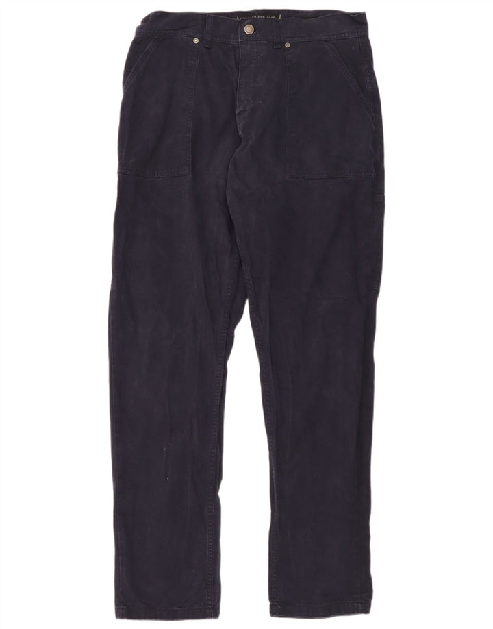Guess Pantalon Cargo Droit Homme W32 L32 Bleu Marine