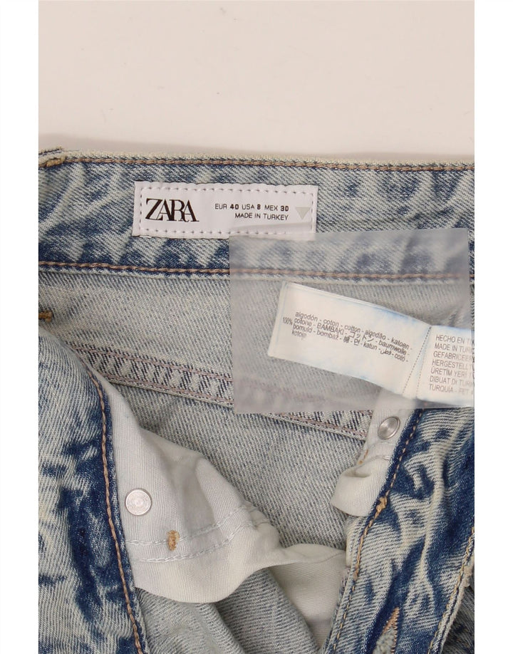 Jean droit femme ZARA EU 40 moyen W30 L28 coton bleu