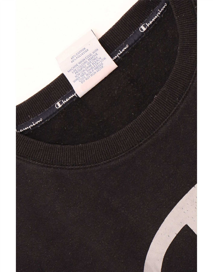 Champion Sweat-Shirt Graphique Homme Noir Moyen Coton
