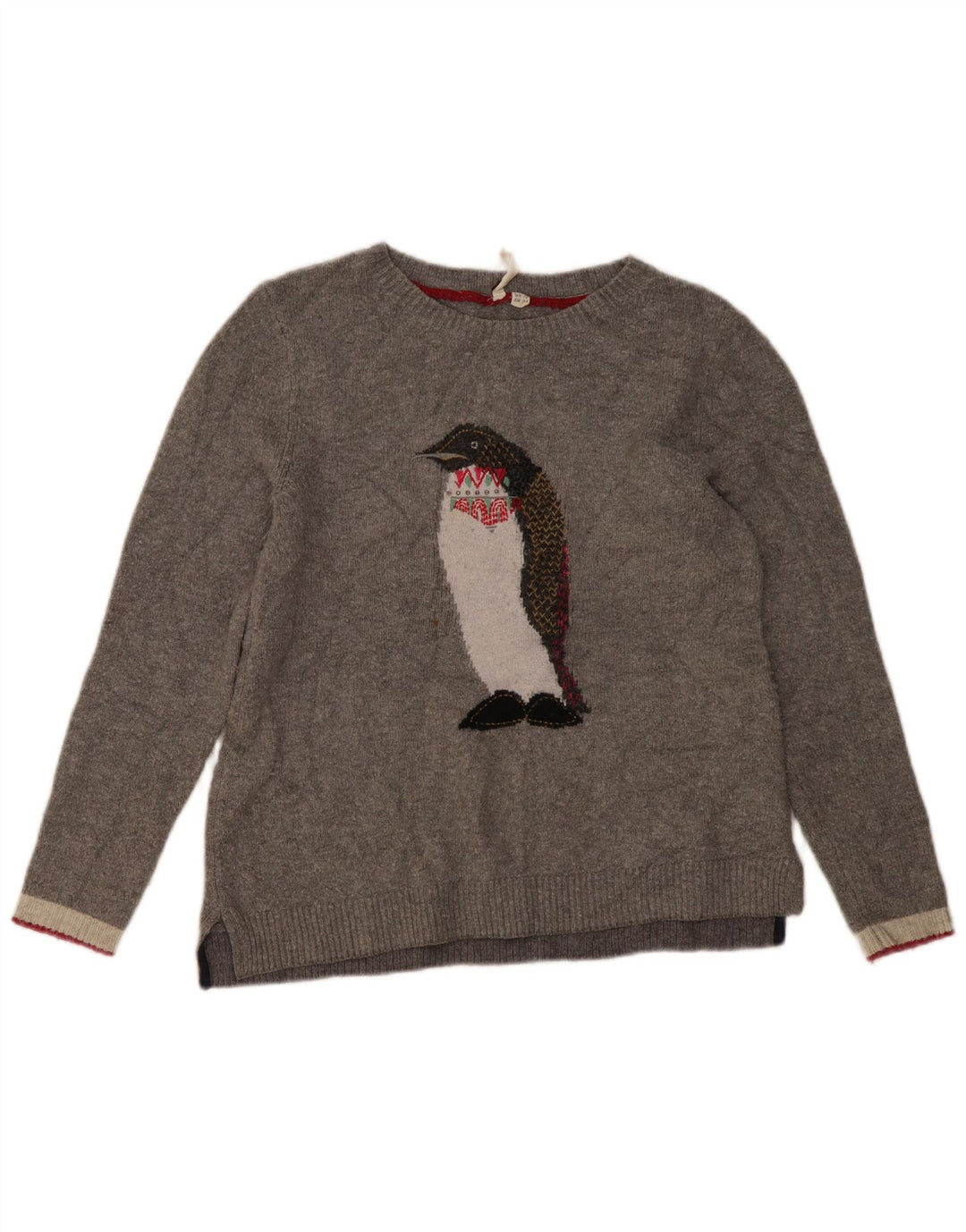 White Stuff Pull à col bateau pour femme UK 10 Petit Gris Nouveauté