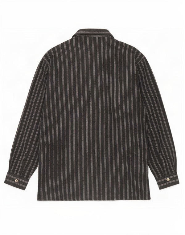 Tipo' S Chemise Zippée Homme XL Coton Rayé Gris