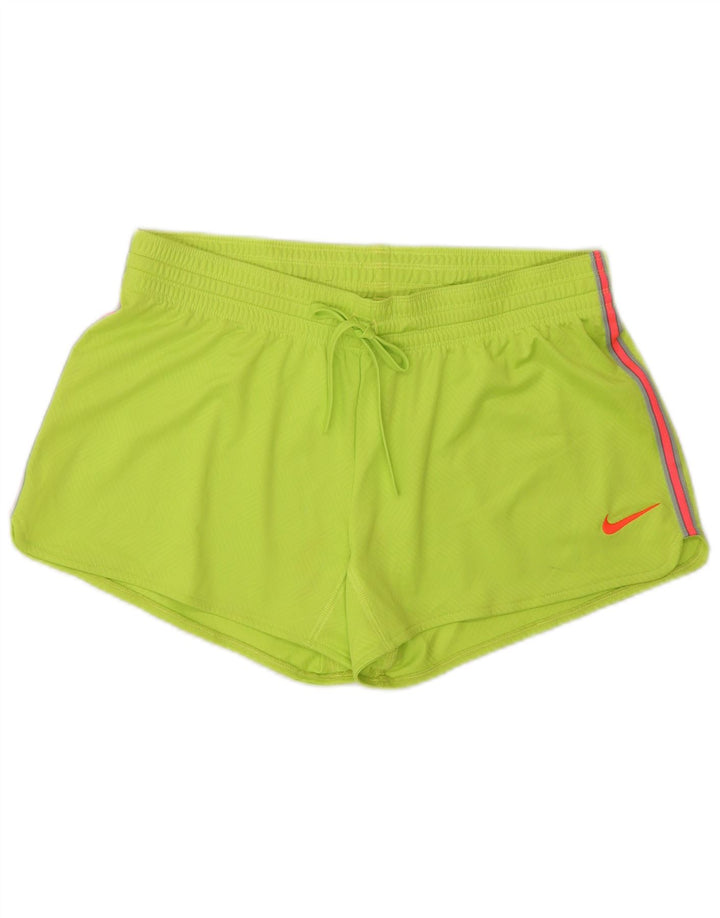 Nike Short de sport Dri Fit pour femme UK 14 Vert moyen Polyester