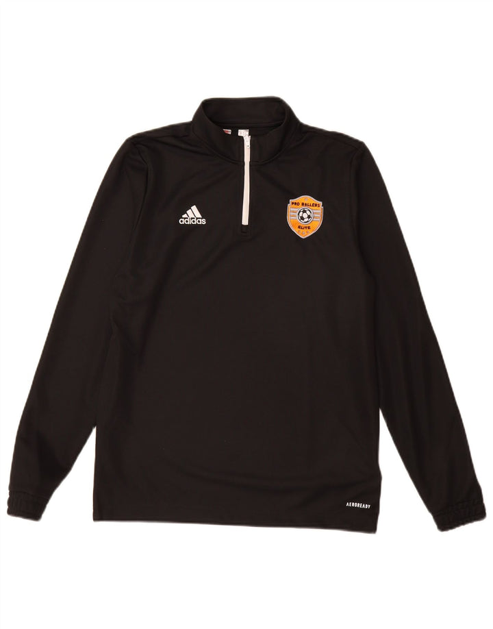 Adidas Haut de Survêtement Aeroready Zip Neck Pull Garçon 13-14 Ans Noir