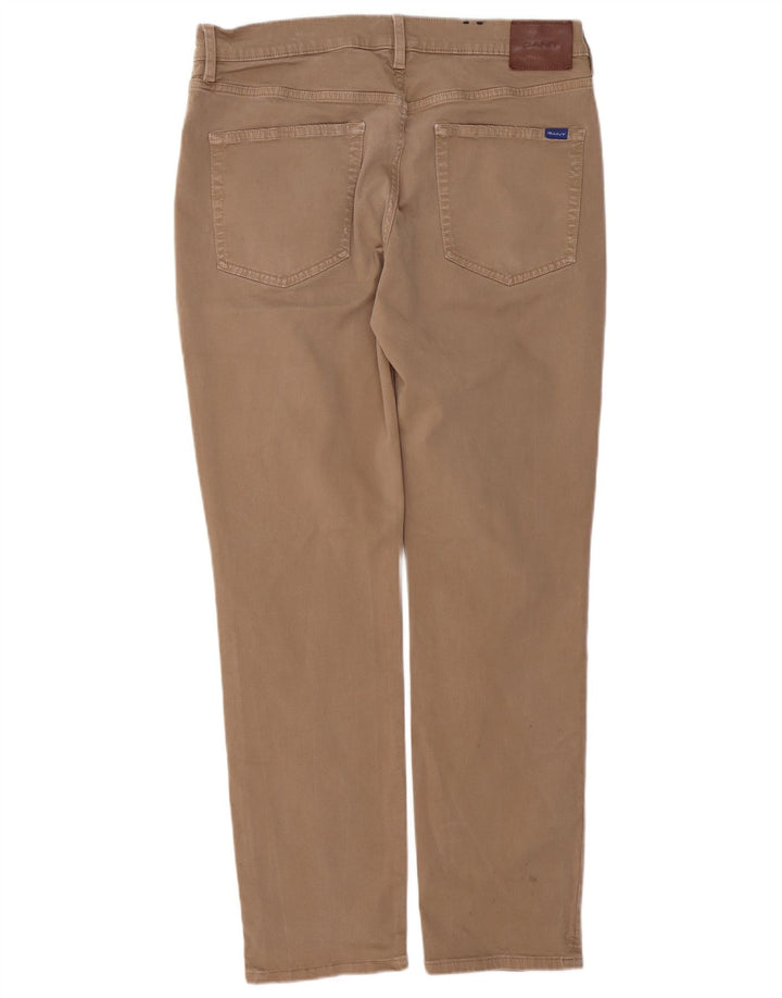 GANT Pantalon décontracté slim homme W36 L32 Beige Coton