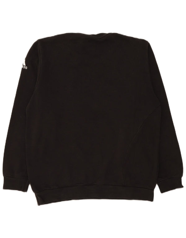 Adidas Sweat-shirt pour homme UK 44/46 Large Noir Coton