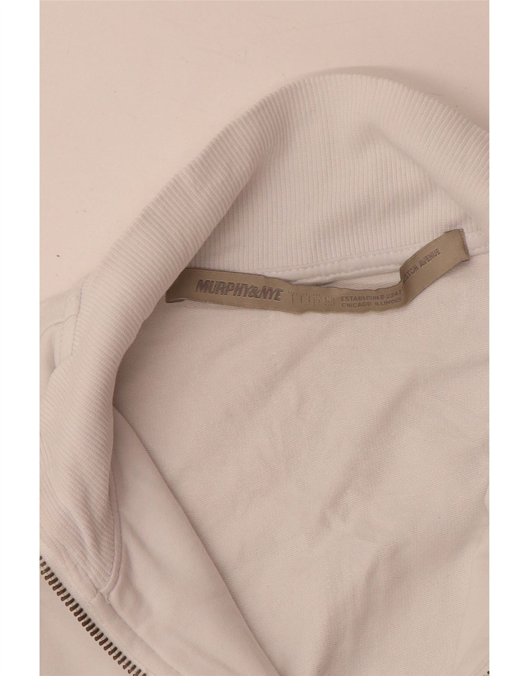 MURPHY & NYE Veste de survêtement graphique pour femme UK 10 Small Blanc