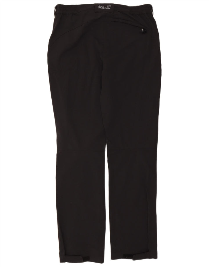 Jack Wolfskin Pantalon Cargo Droit Femme Moyen W30 L33 Noir Polyester