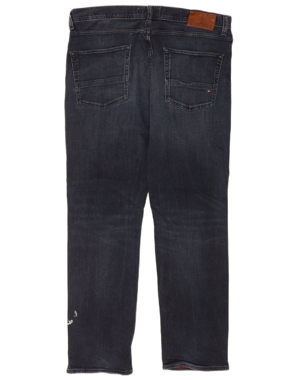 Tommy Hilfiger Jean droit Denton homme W36 L30 bleu marine coton