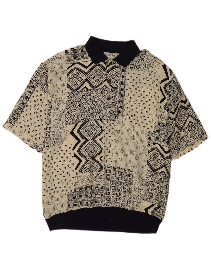 Bellini Chemise Pull à Manches Courtes Homme IT 54 XL Patchwork Multicolore
