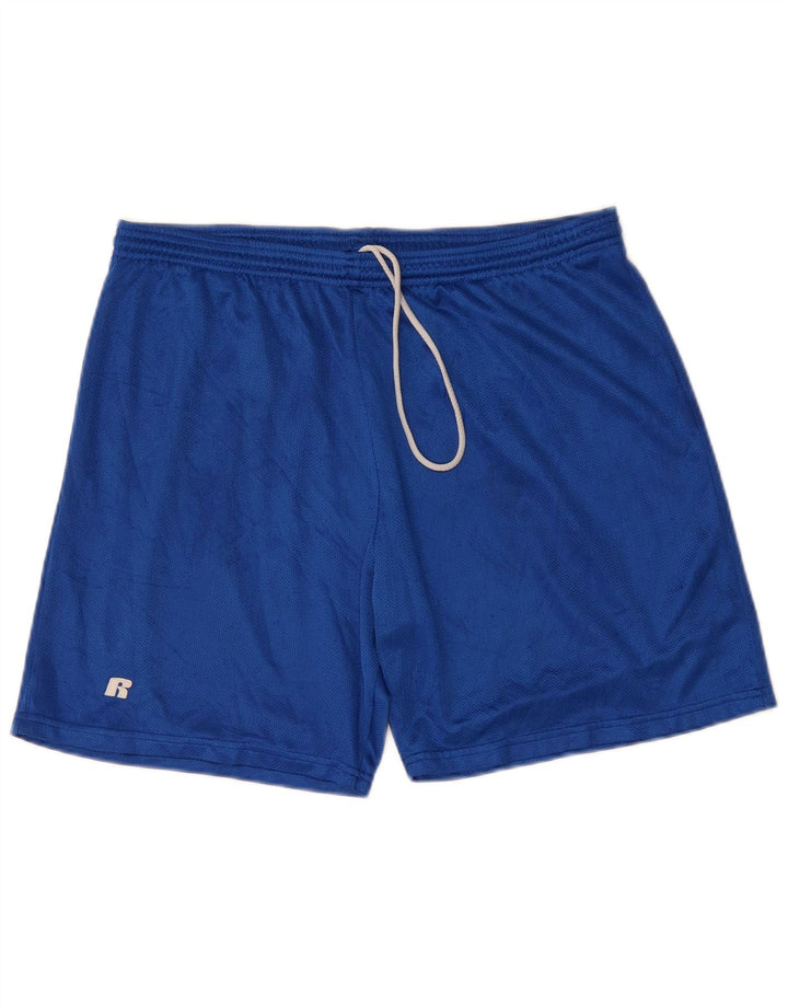 RUSSELL ATHLETIC Short de Sport pour Homme Grand Bleu Polyester