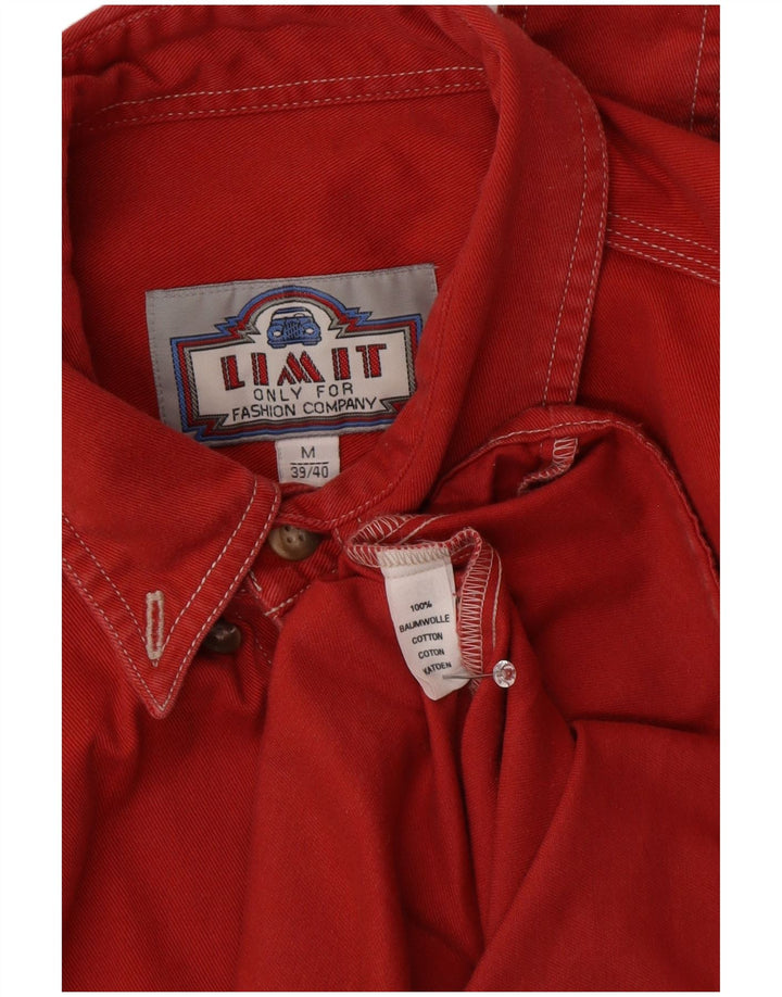 Limit Chemise en jean homme taille 39/40 coton rouge moyen