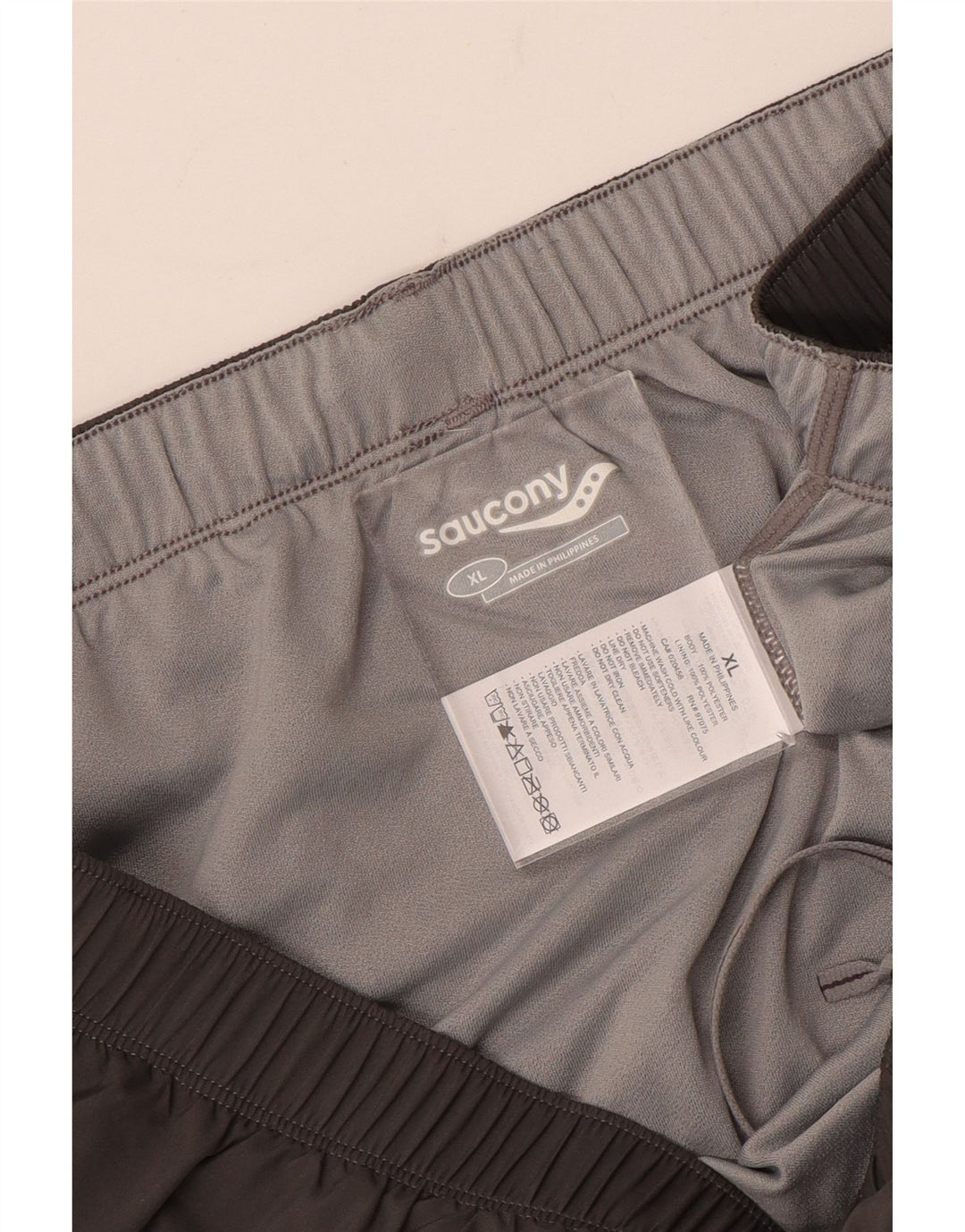 Saucony Short de sport homme XL gris polyester