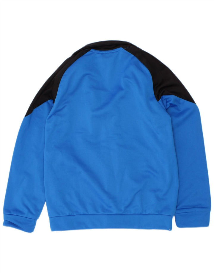 Puma Veste de survêtement graphique pour garçon 5-6 ans Bleu Colorblock Polyester