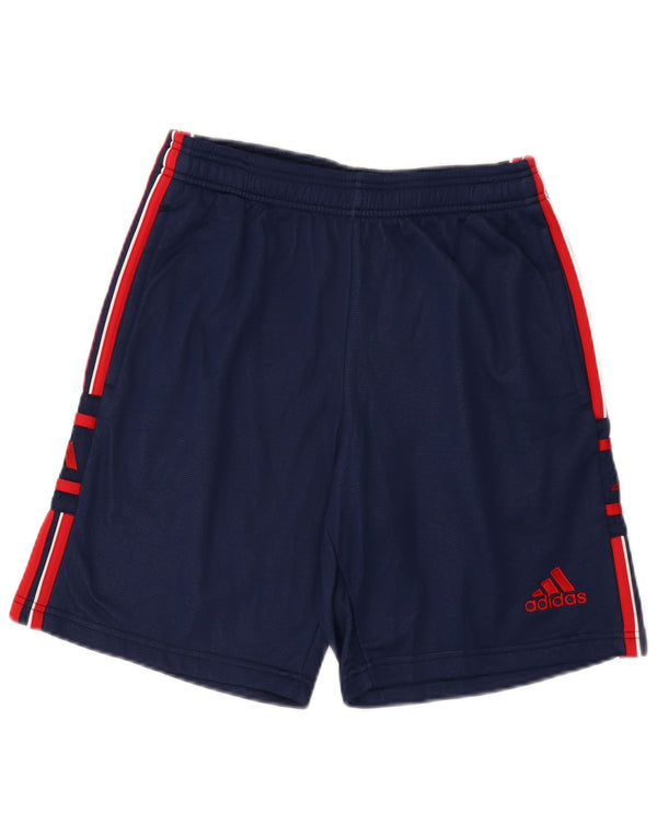 Adidas Short de Sport Graphique Homme Bleu Marine Moyen Polyamide