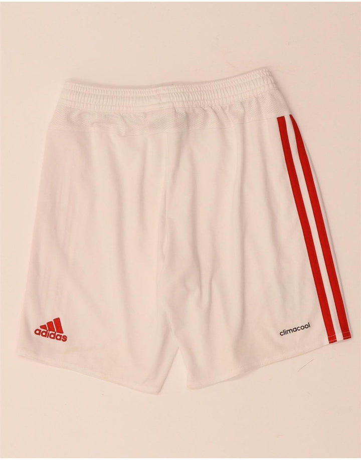 ADIDAS Short de sport Manchester United pour garçon 9-10 ans Blanc Polyester