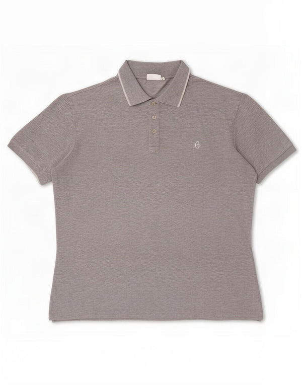 Conte of Florence Polo Homme Grand Coton Gris