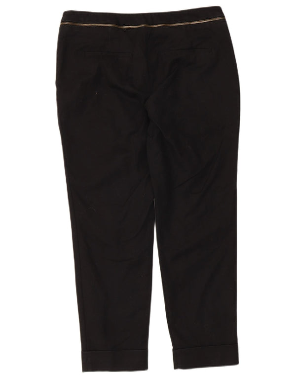 Zara Pantalon court femme EU 40 Medium W30 L24 Coton noir