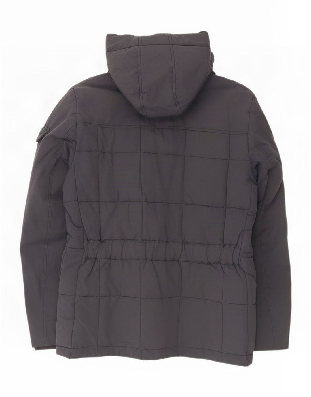 Woolrich Veste matelassée à capuche pour homme UK 40 Large Bleu Marine Nylon