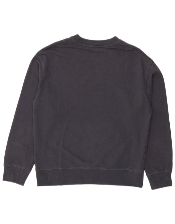 Levi's Sweat-Shirt Graphique Femme UK 14 Bleu Marine Moyen Coton