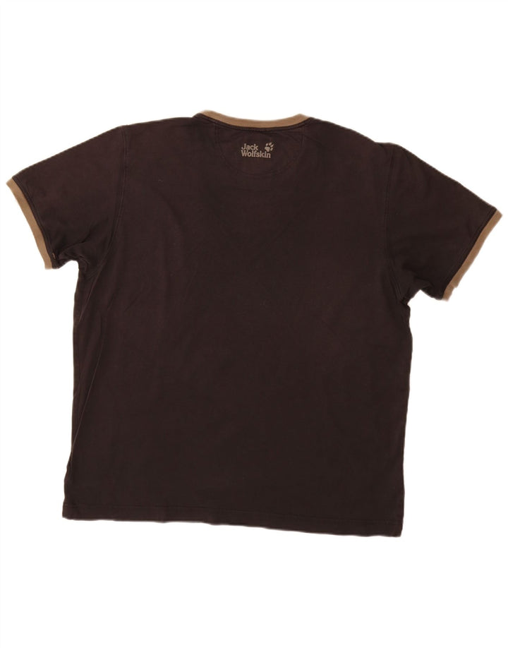 JACK WOLFSKIN T-Shirt Graphique Homme UK 44 XL Coton Noir