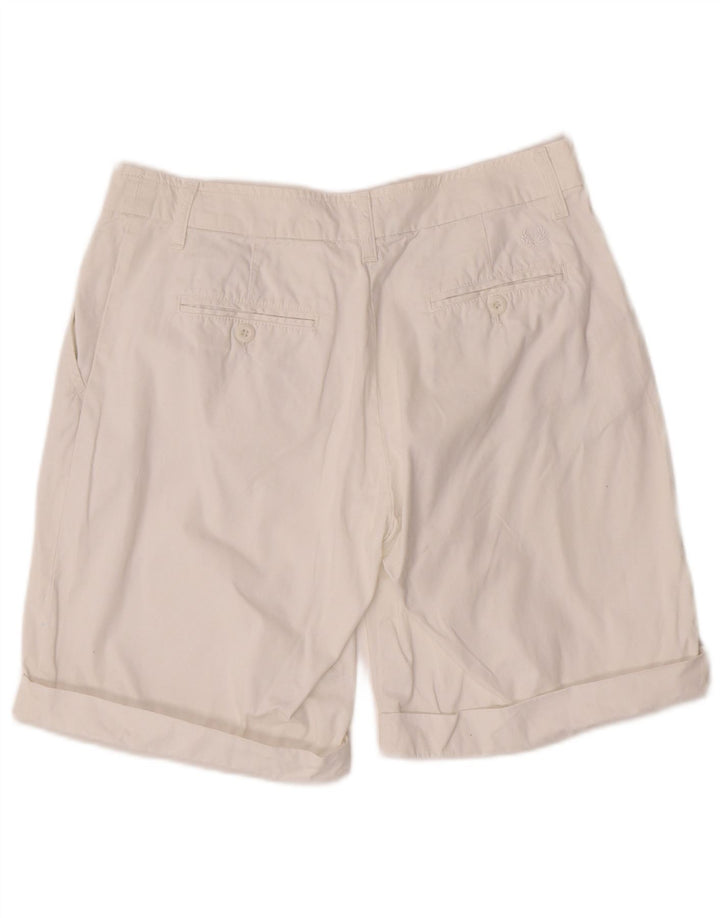 Fred Perry Short Chino Femme IT 44 Medium W30 Coton Blanc