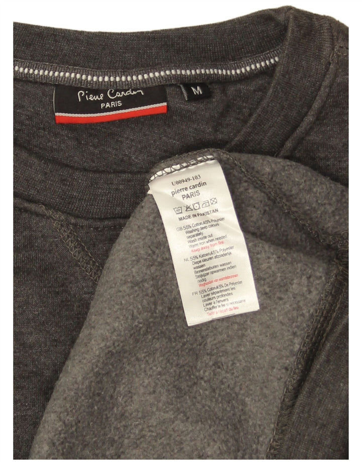 PIERRE CARDIN Pull Sweatshirt Homme Gris Moyen Coton