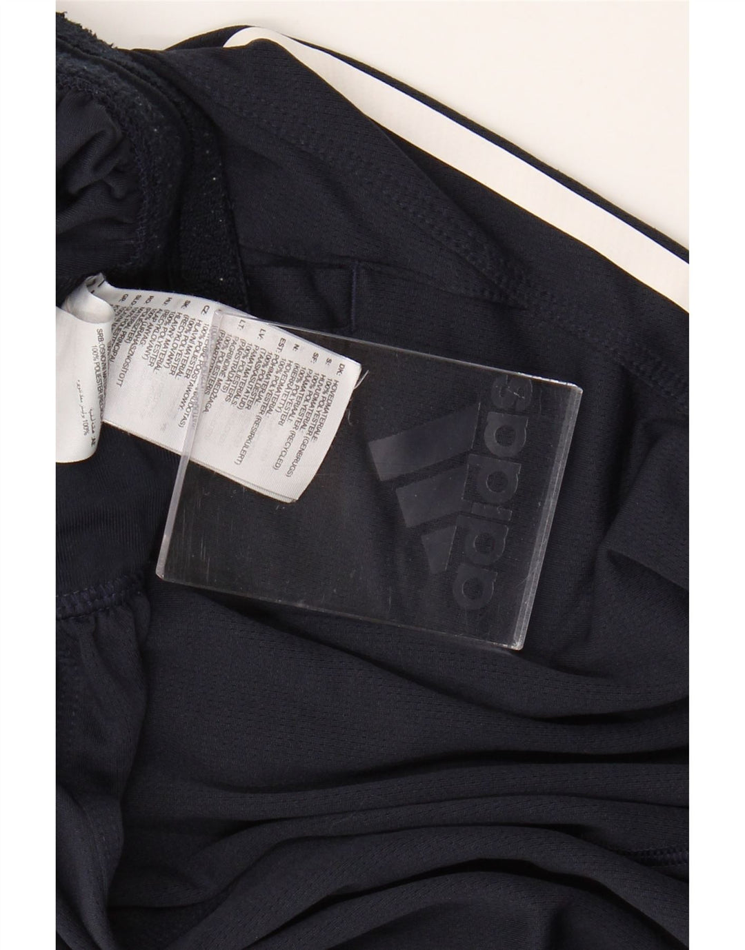 Short de sport Adidas garçon 7-8 ans bleu marine polyester