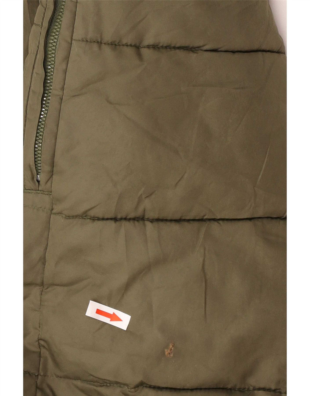 Gap Manteau rembourré à capuche pour homme UK 40 Large Kaki Polyester