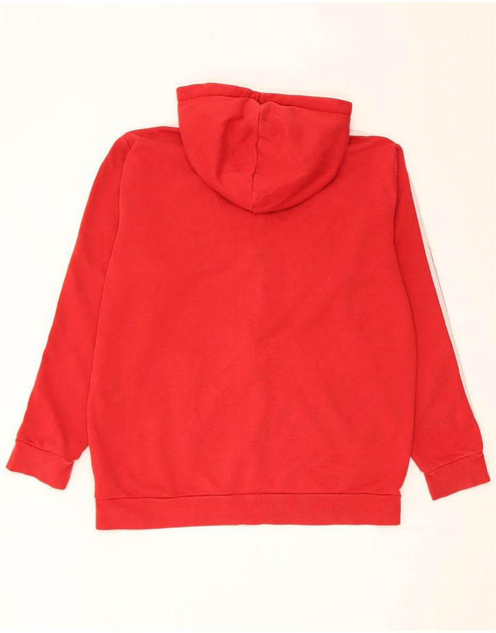 Adidas Pull à capuche zippé pour homme Grand coton rouge